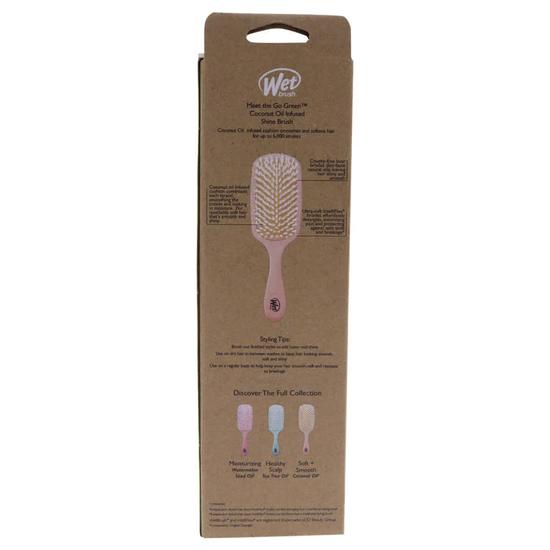Wet Brush Go Green Coconut Oil Infused Detangling Hair Brush Green