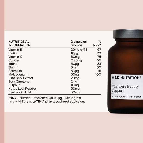 Wild Nutrition Complete Beauty Support Capsules 60 Capsules