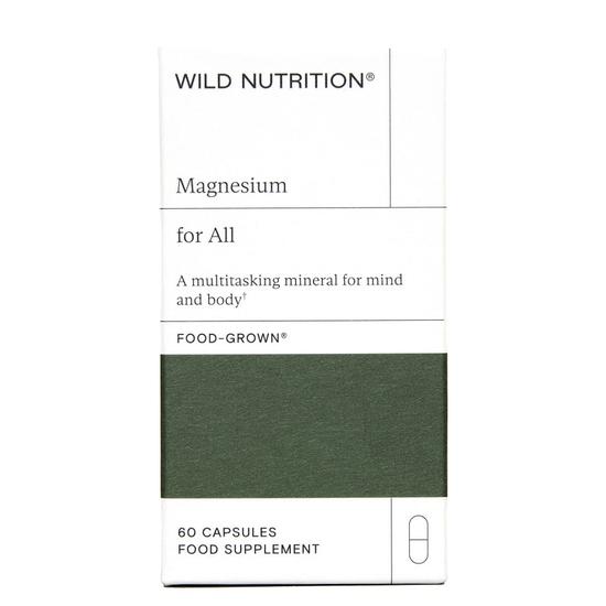 Wild Nutrition Food-Grown Magnesium Vegicaps 60 Vegicaps