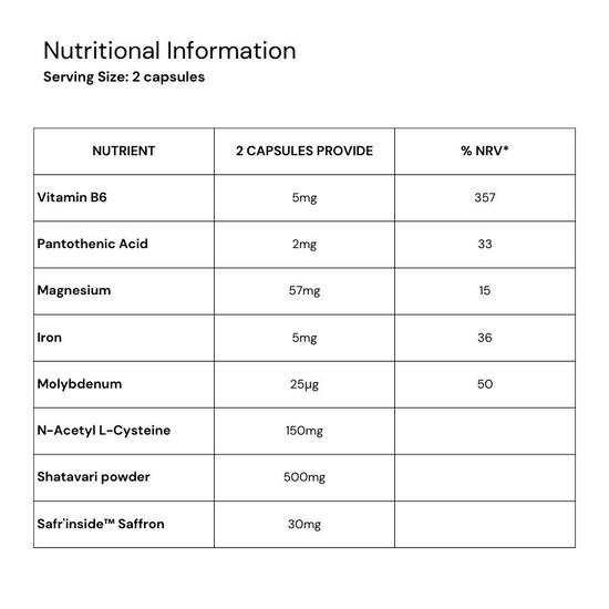 Wild Nutrition Food-Grown Perimenopause Complex Capsules 60 Capsules