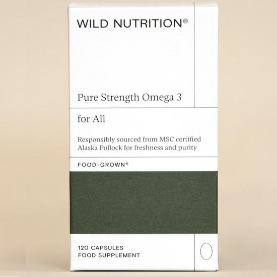 Wild Nutrition Pure Strength Omega-3 Capsules 120 Capsules