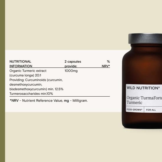 Wild Nutrition TurmaForte Turmeric Capsules 60 Capsules