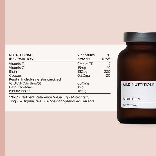 Wild Nutrition Wild Nutriton Natural Glow Capsules 60 Capsules