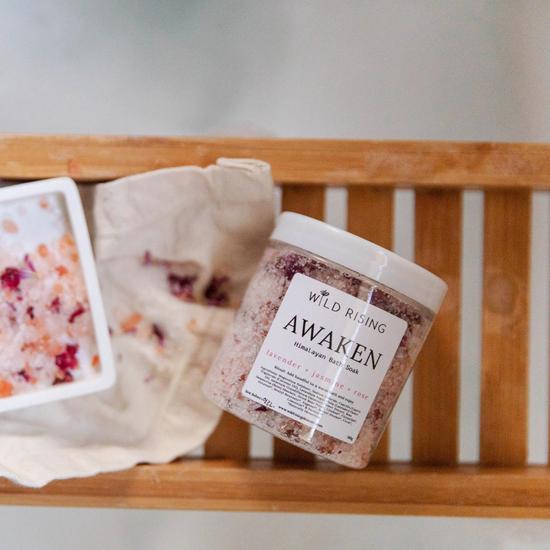 Wild Rising Awaken Lavender, Jasmine & Rose Bath Salts