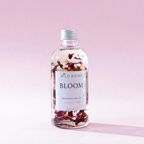 Wild Rising Bloom Coconut & Rose Body Oil Aluminium lid (Refill option)