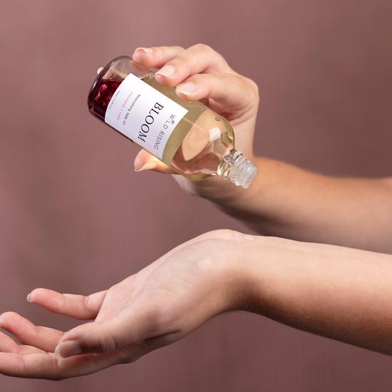 Wild Rising Bloom Coconut & Rose Body Oil Aluminium lid (Refill option)