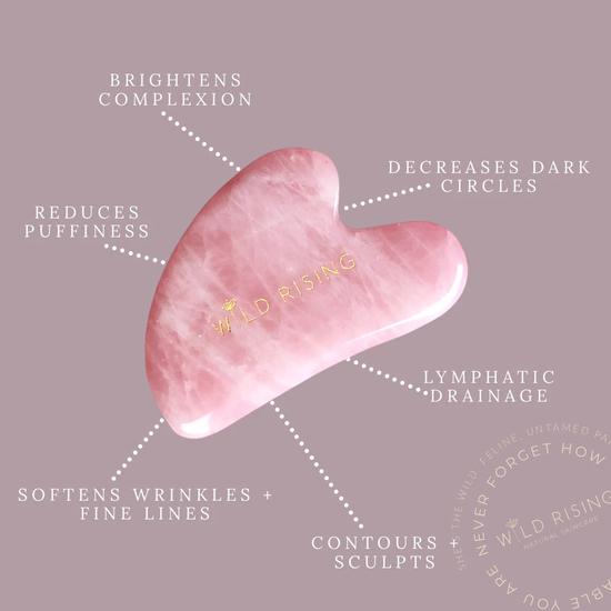 Wild Rising Imperfect Rose Quartz Gua Sha