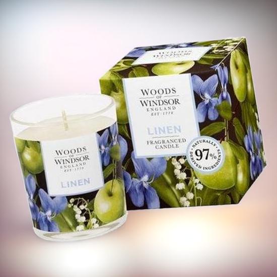 Woods of Windsor Fragranced Candle Linen 150g