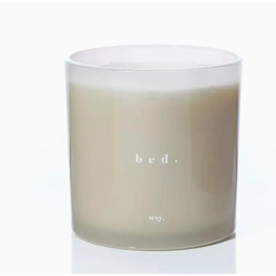 wxy. Bed Warm Musk + Black Vanilla Candle King Size