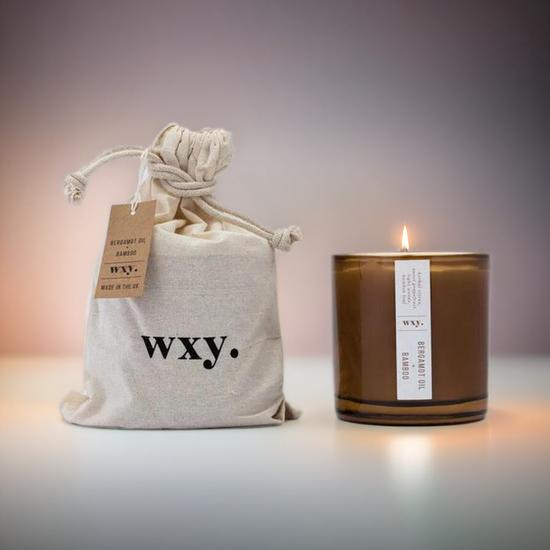 wxy. Big Amber Bamboo + Bergamot Oil Candle 12.5oz