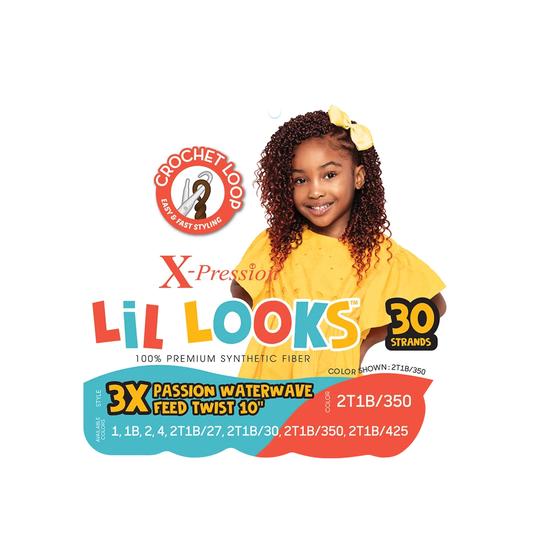 X Pression Synthetic Lil Looks Passion Waterwave Feed Twist Braid 10 Inch / 1