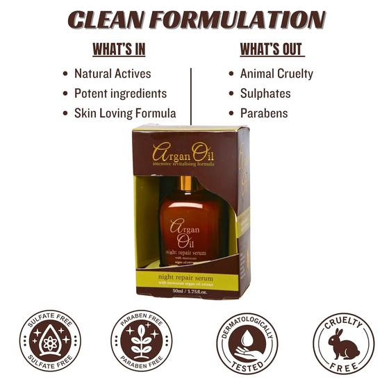 Xpel Body Care Xpel Beauty Care Argan Oil Night Repair Serum 30ml