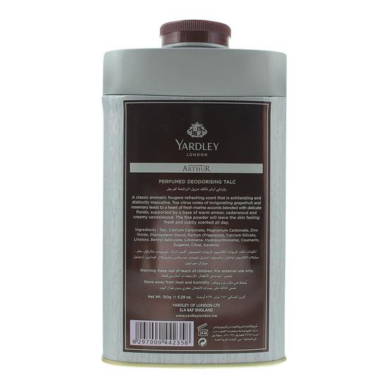 Yardley Arthur Talcum Powder 150g