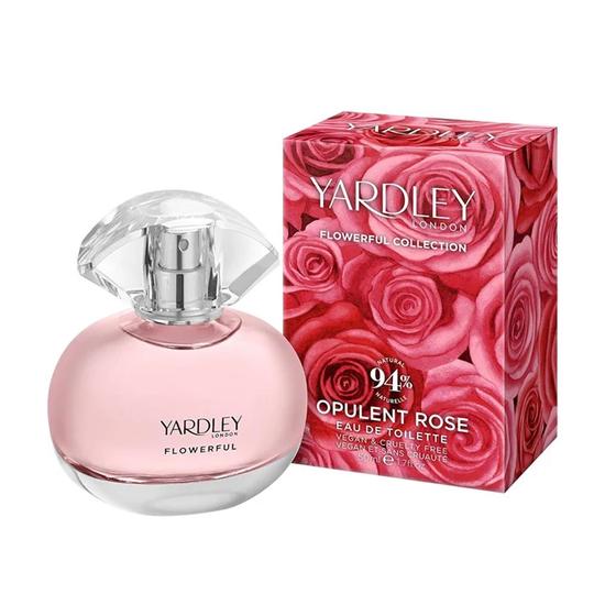 Yardley Flowerful Collection Opulent Rose Eau De Toilette 50ml