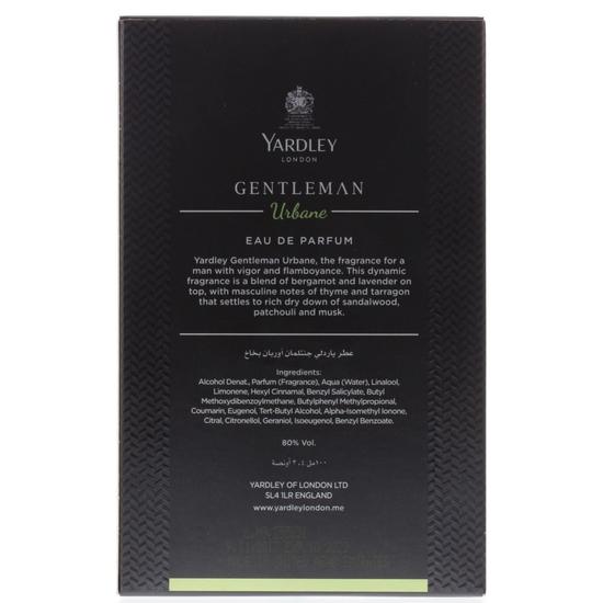 Yardley Gentleman Urbane Eau De Parfum 100ml