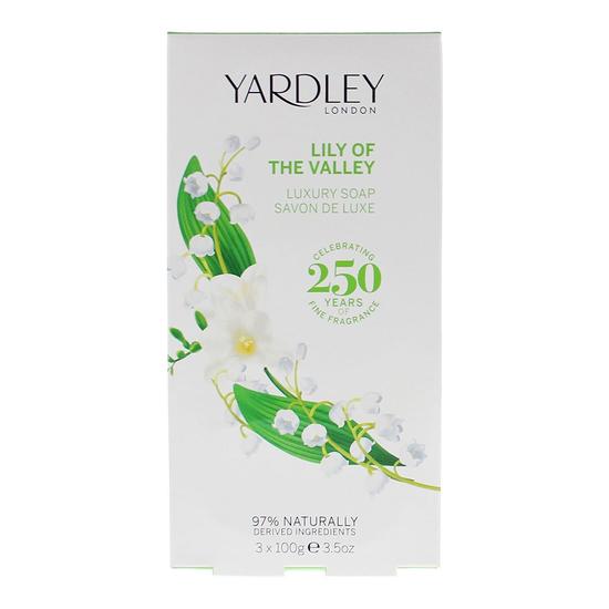 Yardley Lilly Of The Valley Luxury Soap For Her Body Care Women 100g x 3