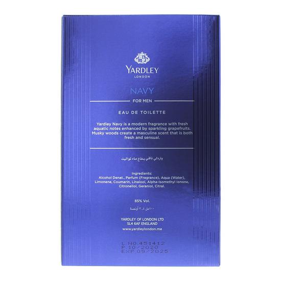 Yardley Navy Eau De Toilette 100ml