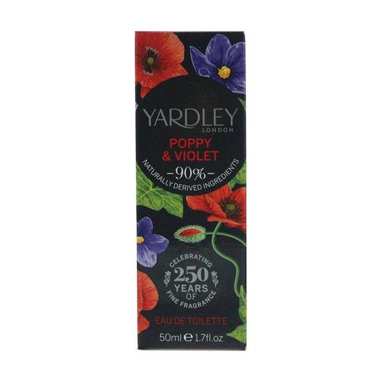 Yardley Poppy & Violet Eau De Toilette 50ml