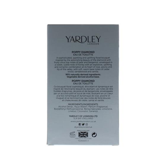 Yardley The Collection Poppy Diamond Eau De Toilette For Her 50ml