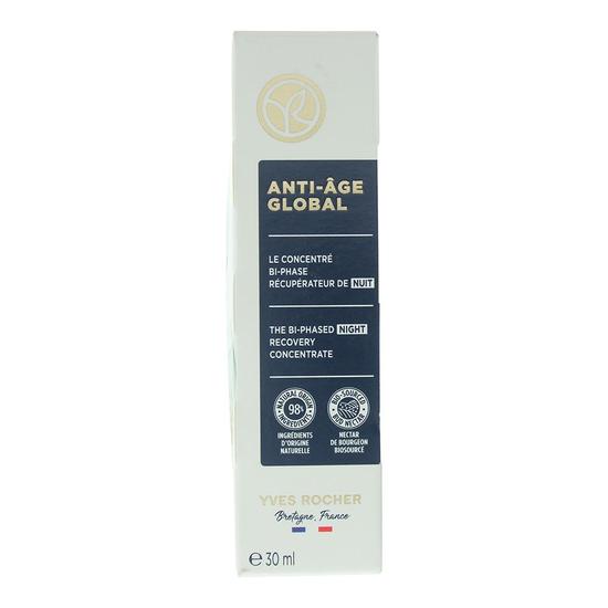 Yves Rocher Anti Age Global The Bi-Phased Night Recovery Concentrate Serum 30ml
