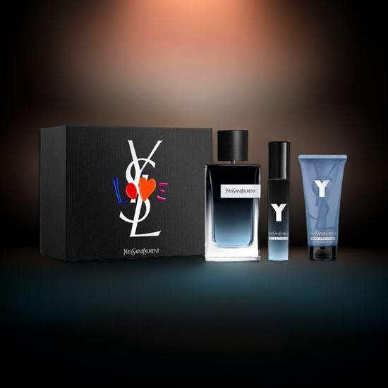 Yves Saint Laurent Y Men Gift Set 100ml + 10ml Eau De Parfum + 50ml Balm