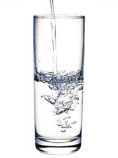 tall glass of water