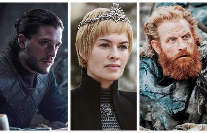 GOT collage John Snow, Cersei Lannister, Tormund Giantsbane