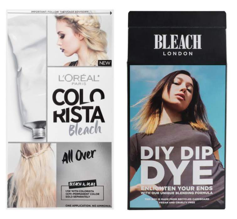 l'oreal paris colorista and bleach london dip dye