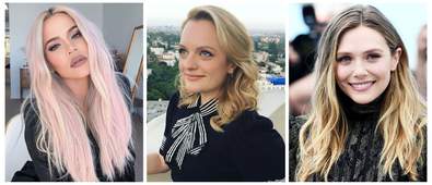 Three women with different shades of blonde hair
