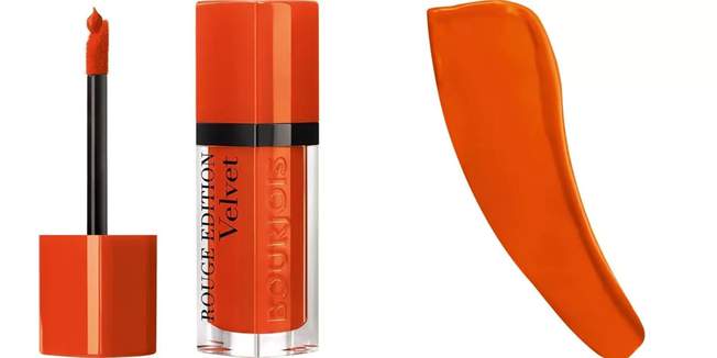 Bourjois Orange lipstick and swatch