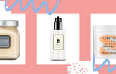 body lotion products on a background