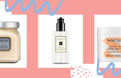body lotion products on a background