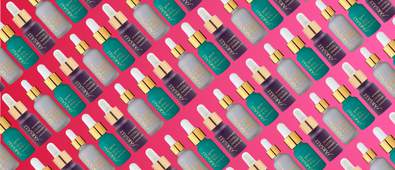 Farsali products on pink background