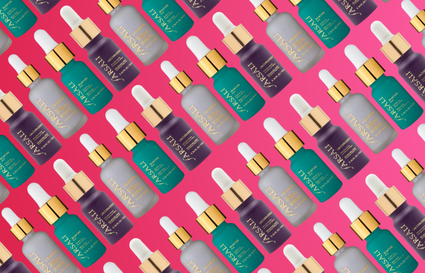 Farsali products on pink background