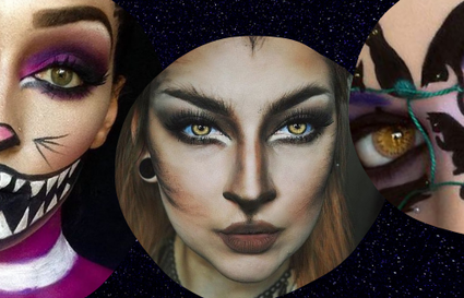 Cat Halloween makeup