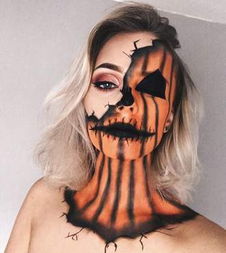 Pumpkin Halloween Makeup