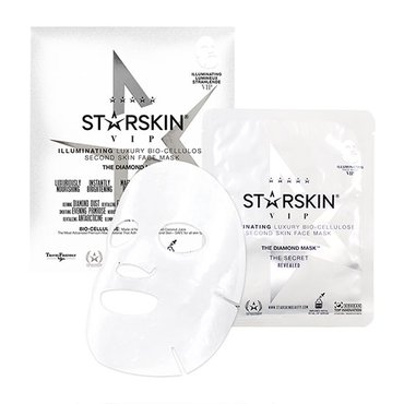 STARSKIN The Diamond Mask VIP Illuminating Coconut Bio-Cellulose Second Skin Face Mask