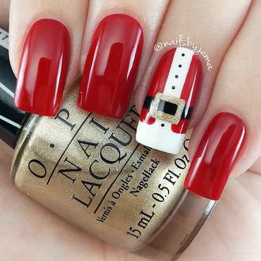 Santa Claus nail art