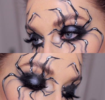 Spider Eyes Halloween Makeup