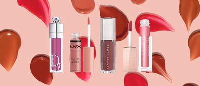 lip glosses with swatches