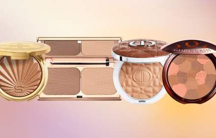 bronzers with a gradient background