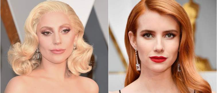 Lady Gaga and Emma Roberts