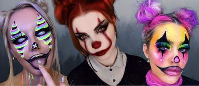 clown makeup looks for halloween