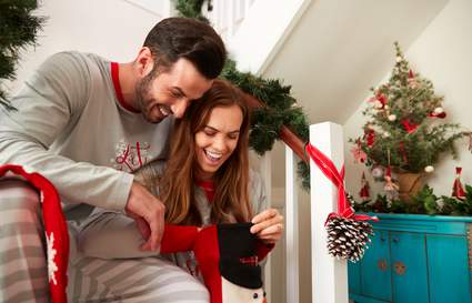 Couple on Christmas