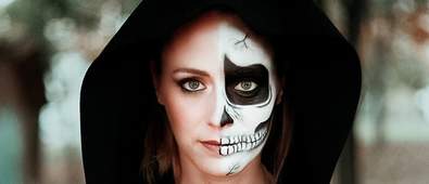 halloween skull makeup