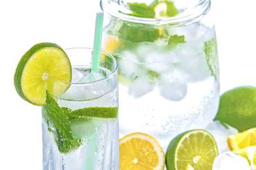 Water with ice and limes. Image by <a href="https://pixabay.com/users/PhotoMIX-Company-1546875/?utm_source=link-attribution&utm_medium=referral&utm_campaign=image&utm_content=1532300">Photo Mix</a> from <a href="https://pixabay.com/?utm_source
