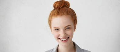 Young girl smiling at the camera