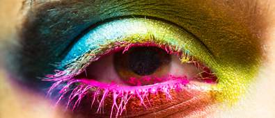 colourful eye makeup