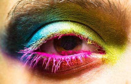 colourful eye makeup