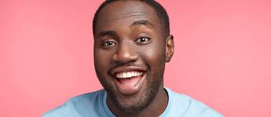 Man smiling with teeth